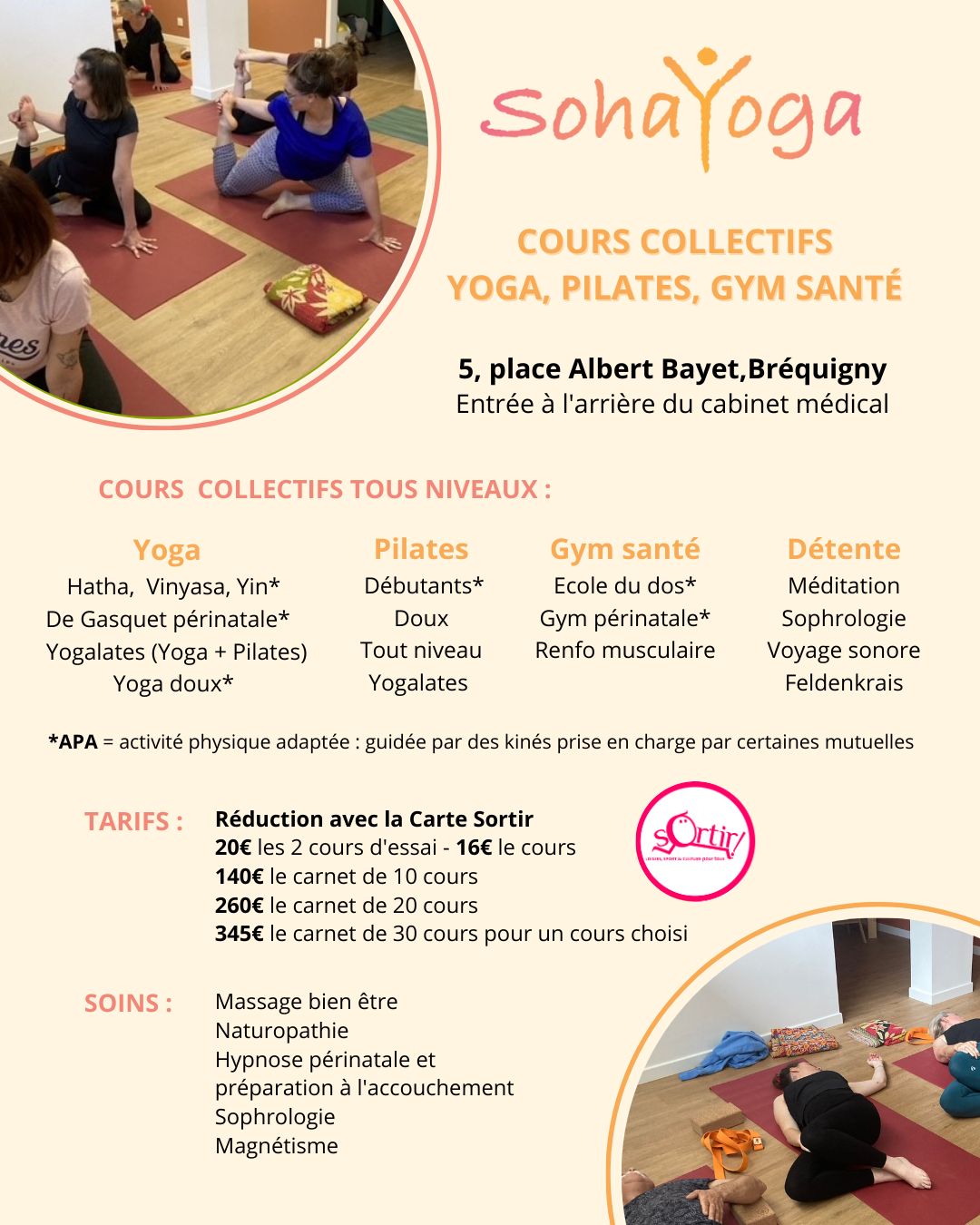 SOPHRO BIEN-ÊTRE AVEC STUDIO SOHA'YOGA  - CARNET DE 10 ou 20 SEANCES